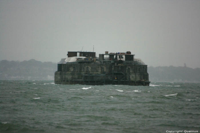 Bunkers in the sea Portsmouth / United Kingdom 