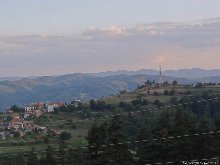 Zicht op dorp Sveta Petka  in Dolna Dabeva / Bulgarije 