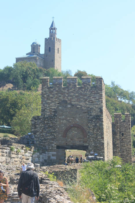 Vroeger koninklijk Kasteel van Tsarevets Veliko Turnovo / Bulgarije 