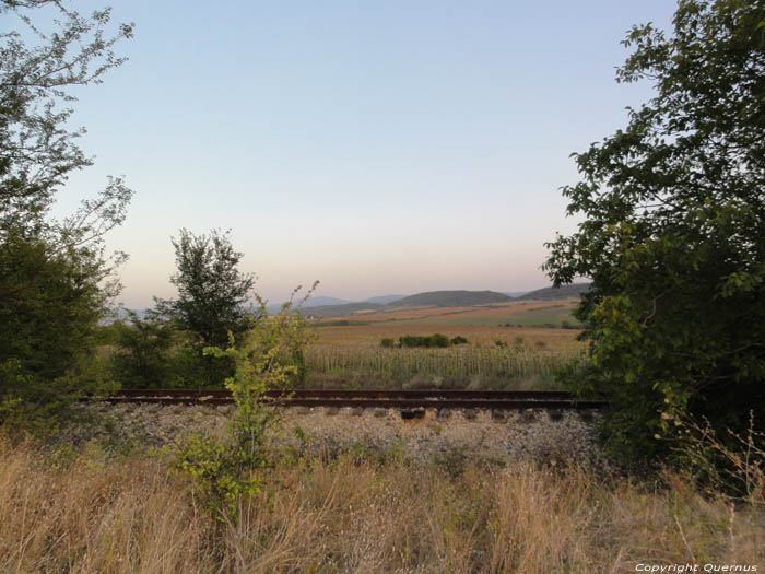 Oude spoorlijn Dragizhevo in Lyaskovets / Bulgarije 