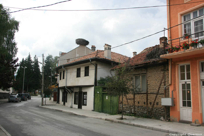 House with Stork's nest Batak / Bulgaria 