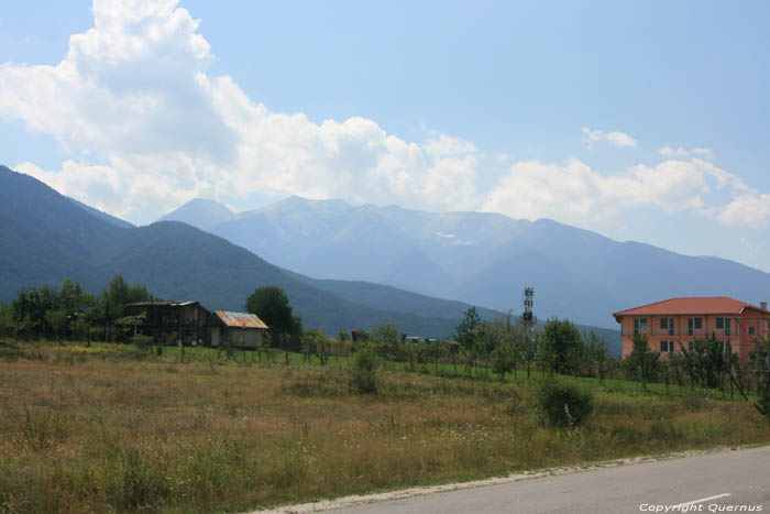 Zicht op Pirin berg Bansko / Bulgarije 