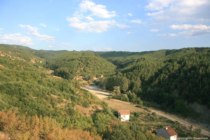 Zicht op vallei Stob in Rila / Bulgarije 