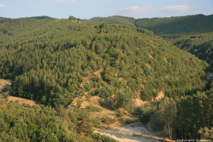 Zicht op vallei Stob in Rila / Bulgarije 