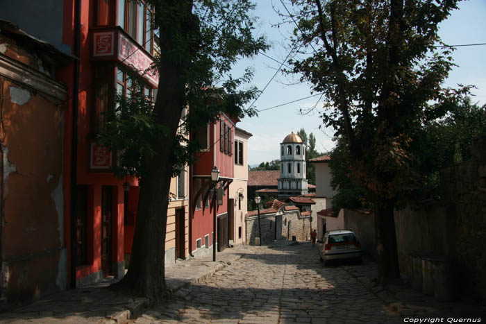 Zicht op straat Plovdiv / Bulgarije 