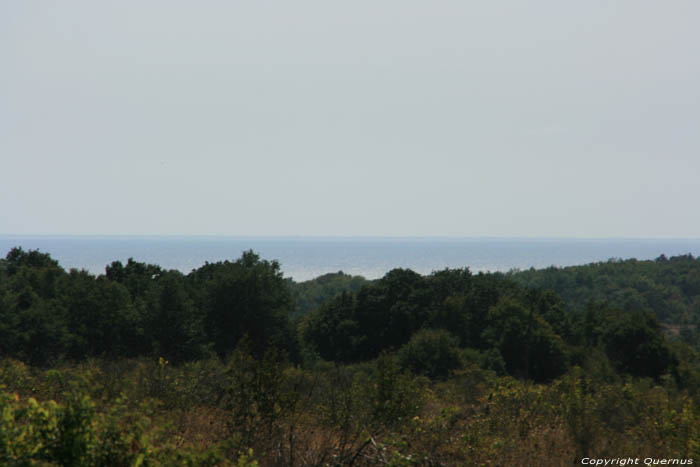 Vue lointaine sur Mer Noire Letovishte Irakli / Bulgarie 