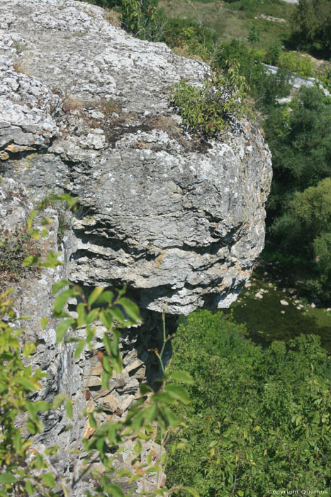 Rock from which Boudewijn of Flanders probably was thrown Veliko Turnovo / Bulgaria 