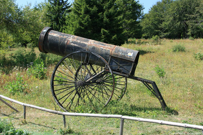 Uitzicht van bij Kabapahn Camping Gabrovo / Bulgarije 