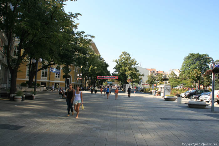 Shopping street Burgas / Bulgaria 