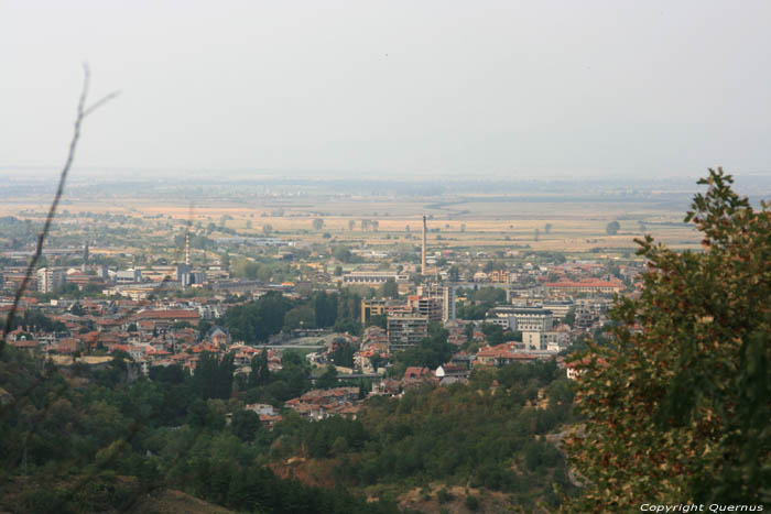 Zicht op stad Assenov Assen in ASSENOVGRAD / Bulgarije 