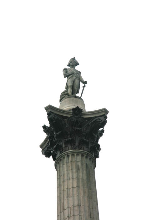 Statue Nelson on Pillar - Nelson's Column LONDON / United Kingdom 