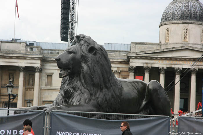 Standbeeld Nelson op zuil LONDEN / Engeland 