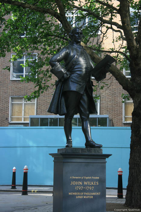 Standbeeld John Wilkes LONDEN / Engeland 