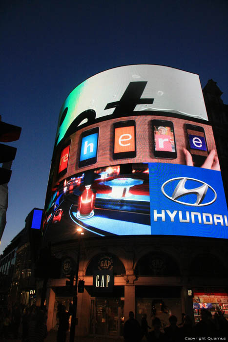 Pubilicit Illumine Piccadilly Circus LONDRES / Angleterre 