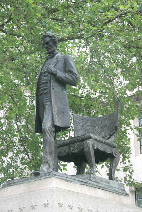 Statue Abraham Lincoln LONDRES / Angleterre 