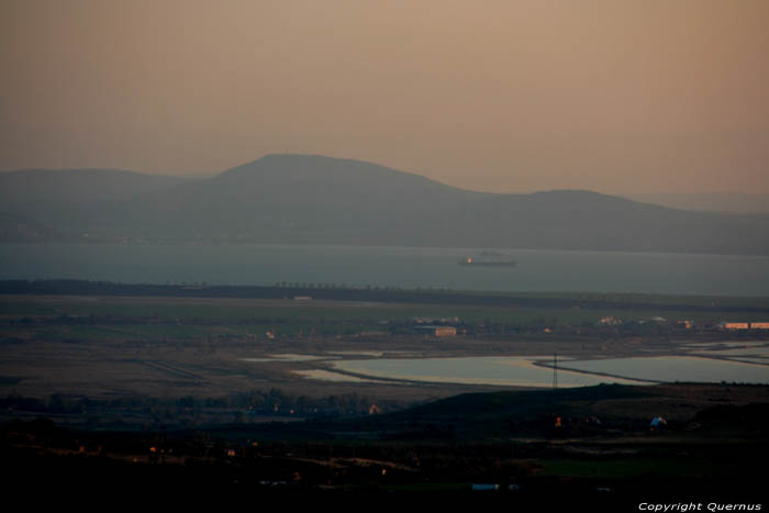 View on Bourgas, Bay of Burgas and Black Sea Izvorishte / Bulgaria 