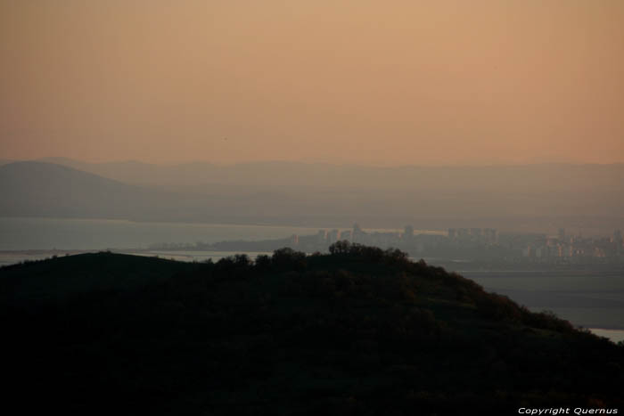 View on Bourgas, Bay of Burgas and Black Sea Izvorishte / Bulgaria 