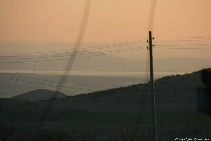 View on Bourgas, Bay of Burgas and Black Sea Izvorishte / Bulgaria 