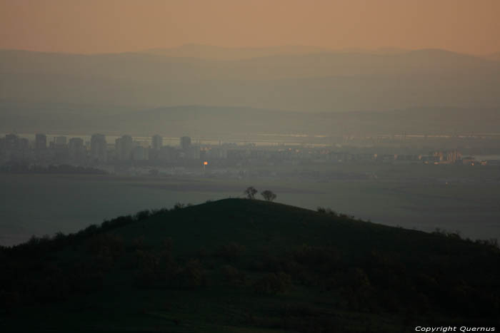 View on Bourgas, Bay of Burgas and Black Sea Izvorishte / Bulgaria 