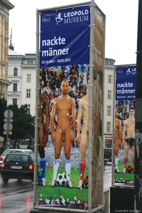 Publicity for Leopold Museum - Naked Men VIENNA / Austria 