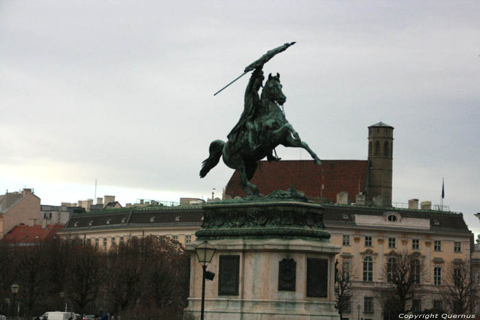 Horseman statue Archduke Charles of Austria VIENNA / Austria 