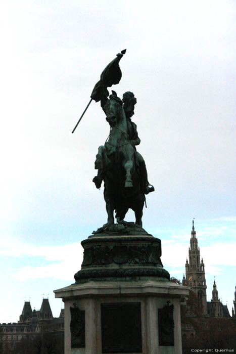 Horseman statue Archduke Charles of Austria VIENNA / Austria 