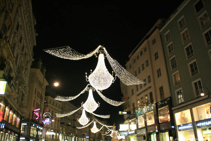 Kerstverlichting Graben WENEN / Oostenrijk 