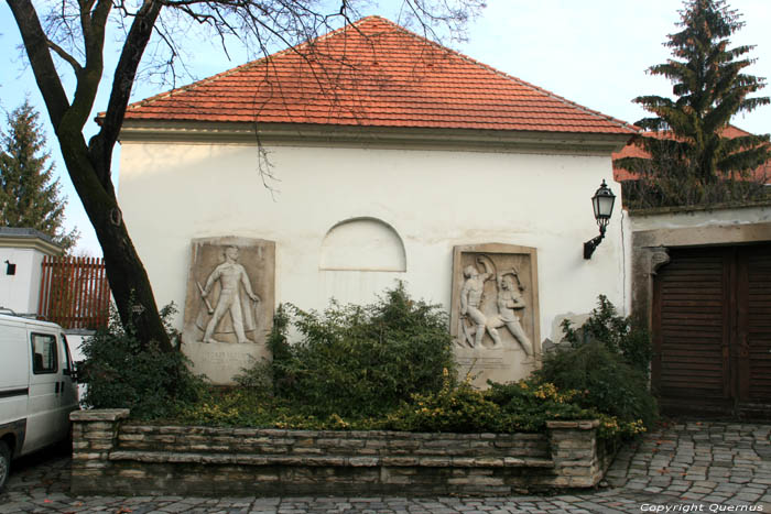 Building with 2 half reliefs Gyor / Hungary 