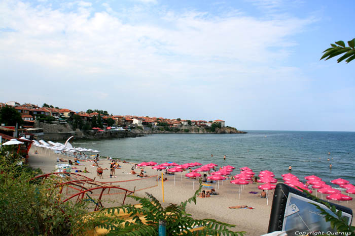 Strand tussen Oud en Nieuw Sozopol Sozopol / Bulgarije 