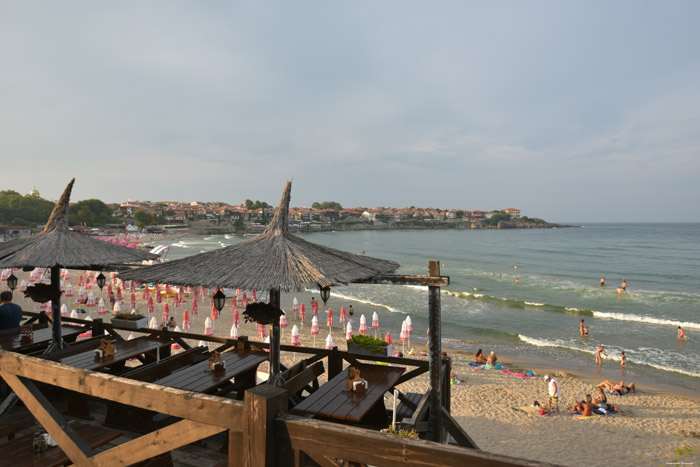 Strand tussen Oud en Nieuw Sozopol Sozopol / Bulgarije 