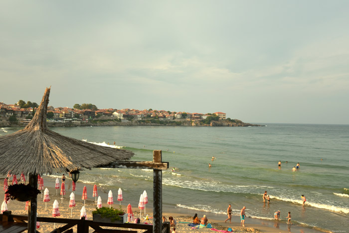 Plage entre Ancien en Moderne Sozopol Sozopol / Bulgarie 