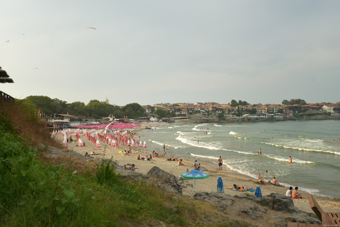 Strand tussen Oud en Nieuw Sozopol Sozopol / Bulgarije 