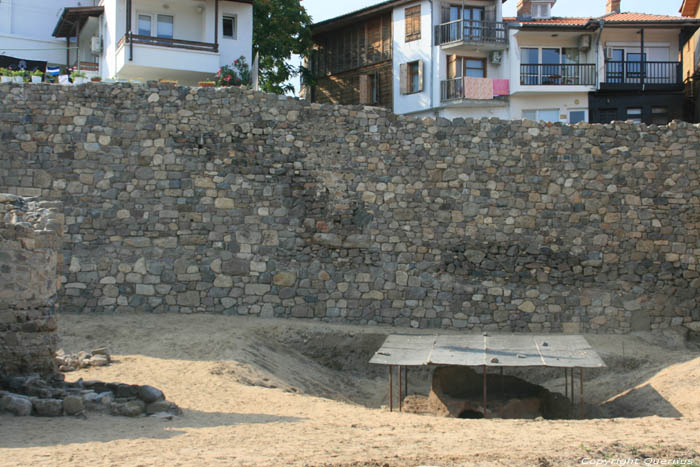 Oude Stadsmuur en Stadspoort Sozopol / Bulgarije 