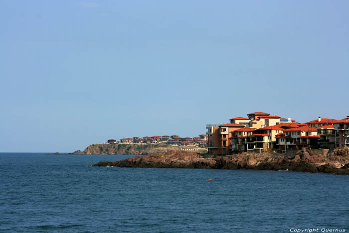 View on Westside of modern Sozopol Sozopol / Bulgaria 