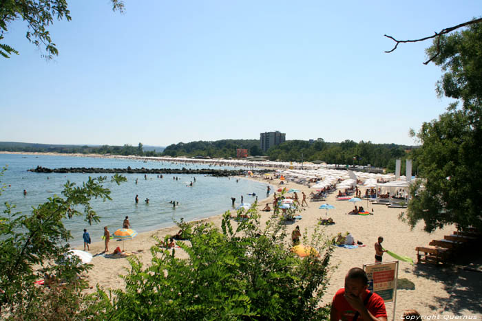 View on Beach Primorsko / Bulgaria 