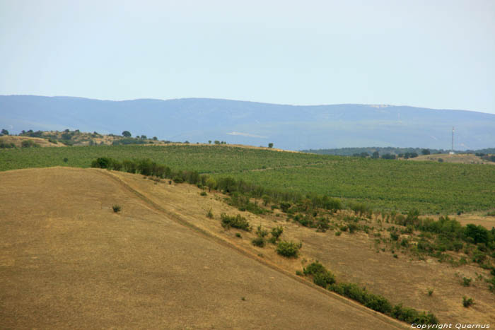 Uitzicht van heuveltop Bryastovets / Bulgarije 