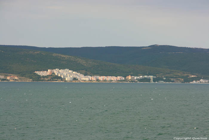 Zicht op Zwarte Zee en Sveti Vlas Nessebar / Bulgarije 