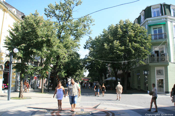 Pedestrial Shopping Street Aleksandrova Burgas / Bulgaria 