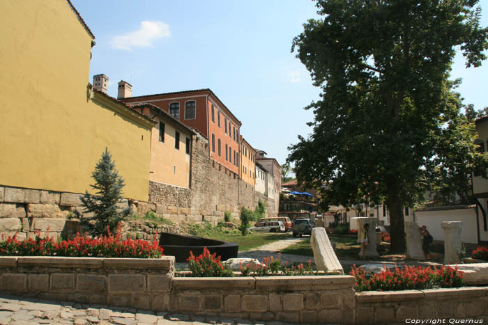 Plein met opgravingen  Plovdiv / Bulgarije 