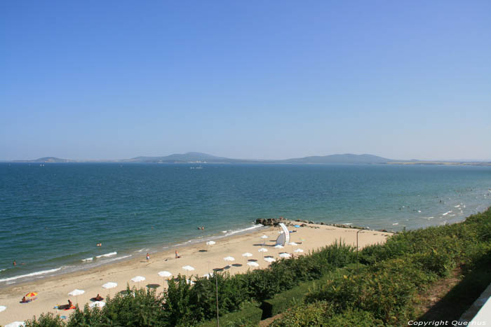 Einde strand vanuit Zeepark Burgas / Bulgarije 