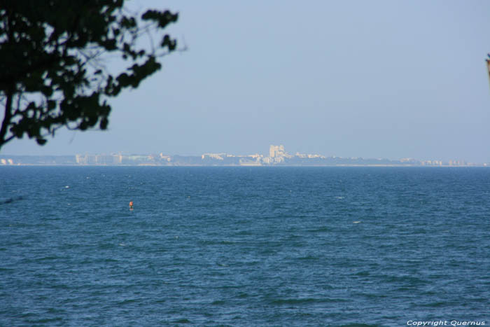 Far view on Sarafo or Pomorie Burgas / Bulgaria 