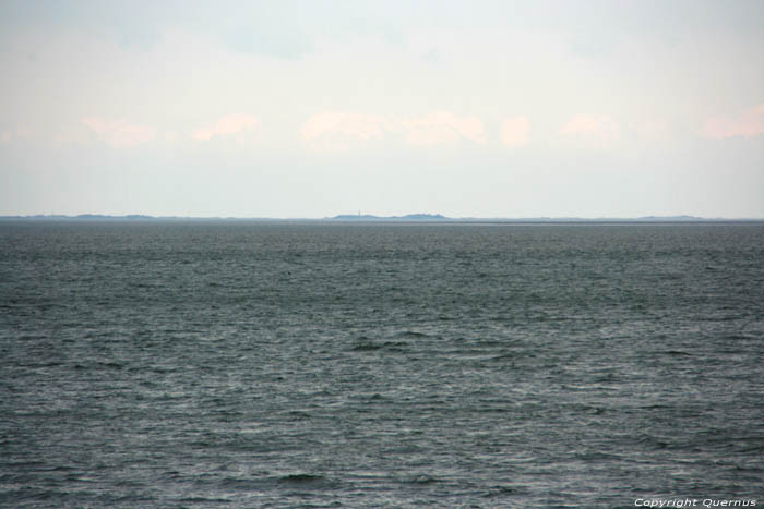 Vue sur Mer des Waddes (Waddenzee) Lauwersoog / Pays Bas 