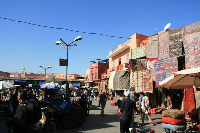 Square in Souks Marrakech / Morocco 