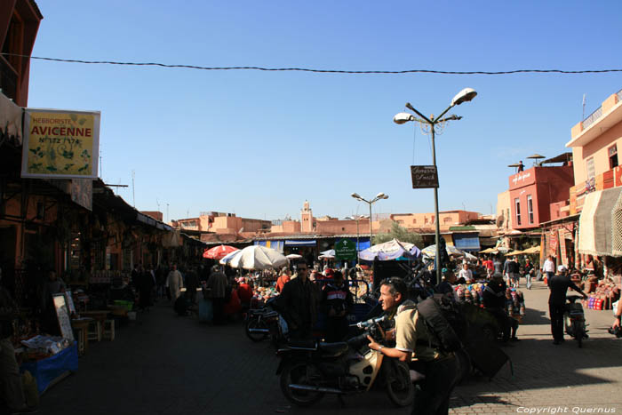 Place en Souks Marrakech / Maroc 