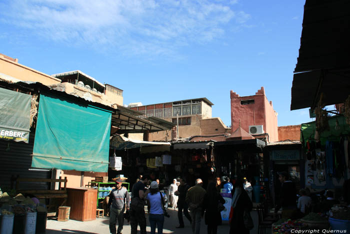 Square in Souks Marrakech / Morocco 