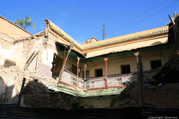 Ingestorte Riad Marrakech / Marokko 