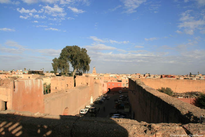 Uitzicht van dak Marrakech / Marokko 