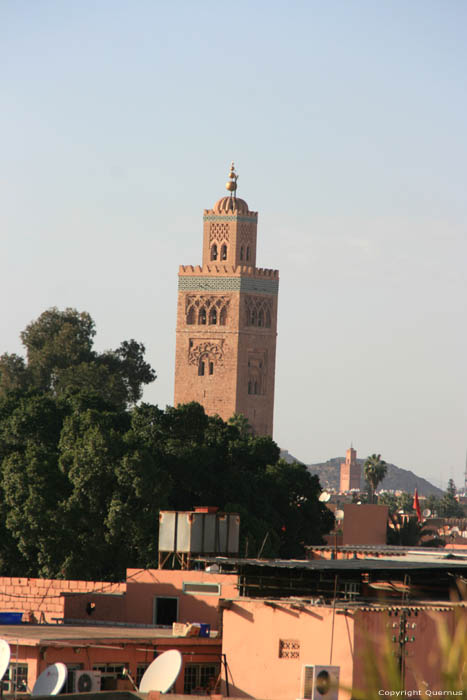 Uitzicht van dak Marrakech / Marokko 