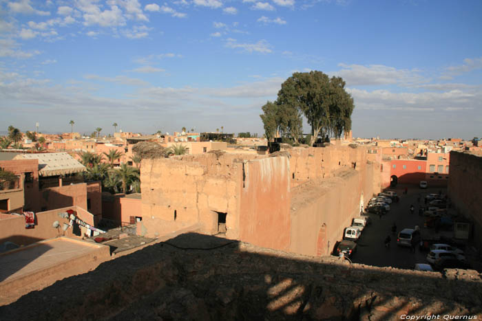 Uitzicht van dak Marrakech / Marokko 