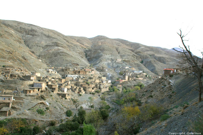 Vue sur Village Taddart Izdar / Maroc 